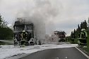 Lkw brannte v&ouml;llig aus (Foto: Feuerwehr Bleicherode)