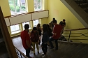 Bye, bye Oberstufe - den Beginn der Sanierung am Humboldt-Gymnasium wurde heute ausgiebig gefeiert (Foto: Angelo Glashagel)