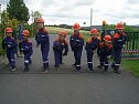 auf dem Gel&auml;nde der Freiwilligen Feuerwehr Bleicherode stellten sich die Kinder der Pr&uuml;fung des Leistungsabzeichens der Th&uuml;ringer Jugendfeuerwehr f (Foto: Pressestelle Landratsamt Nordhausen)