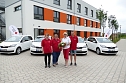 Mit vier neuen "Citygo"-Stadtflitzern der Marke Skoda hat der zum 1. Juni gegr&uuml;ndete mobile Pflegedienst des DRK-Kreisverbandes Nordhausen nun auch seine volle Mobilit&auml;t erlangt (Foto: Fischer/Autohaus Peter)