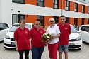 Mit vier neuen "Citygo"-Stadtflitzern der Marke Skoda hat der zum 1. Juni gegr&uuml;ndete mobile Pflegedienst des DRK-Kreisverbandes Nordhausen nun auch seine volle Mobilit&auml;t erlangt (Foto: Fischer/Autohaus Peter)