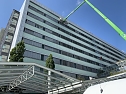 Fassadenreinigung am S&uuml;dharz-Klinikum (Foto: S&uuml;dharz Klinikum Nordhausen gGmbH)