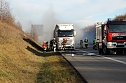 Lkw auf der A38 ausgebrannt (Foto: S. Dietzel)