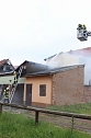 Dachstuhlbrand in Heringen  (Foto: S.Tetzel)