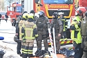 Gro&szlig;einsatz in der Bochumer Stra&szlig;e in Nordhausen (Foto: S. Dietzel)