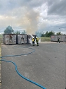 Feuerwehreinsatz auf der Mülldeponie Nentzelsrode (Foto: S. Dietzel) Feuerwehreinsatz auf der Mülldeponie Nentzelsrode (Foto: S. Dietzel)