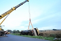 Umgestürzte Kran bei Uthleben (Foto: S.Dietzel) Umgestürzte Kran bei Uthleben (Foto: S.Dietzel)