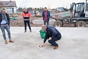 Grundsteinlegung am Albert-Kuntz-Sportpark (Foto: agl)