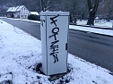 Blitzerkasten in Ilfeld wurde beschmiert (Foto: S.Dietzel)