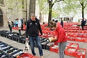 B&uuml;cherflohmarkt auf dem Blasii-Kirchplatz (Foto: agl)