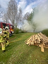 Feuer beim Kanu-Sport-Verein (Foto: Feuerwehr Sundhausen/Silvio Dietzel)