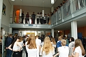 An der Lessing-Schule wurde gestern die dritte Runde des "Tags in der Praxis" mit einer Berufsmesse eingeläutett (Foto: agl) An der Lessing-Schule wurde gestern die dritte Runde des "Tags in der Praxis" mit einer Berufsmesse eingeläutett (Foto: agl)