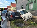 Ungew&ouml;hnlicher Verkehrsunfall heute Morgen (Foto: S.Dietzel)