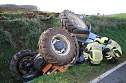 Traktorunfall bei Steigerthal gestern Nachmittag (Foto: S.Dietzel) Traktorunfall bei Steigerthal gestern Nachmittag (Foto: S.Dietzel)