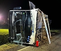 Verunfallter Elektro-Bus (Foto: S. Dietzel)