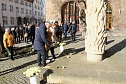 Gedenken vor dem Rathaus (Foto: agl)