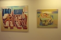 Vernissage in der Kreissparkasse - 30 Acrylbilder von Lutz Bolldorf sind derzeit zu sehen (Foto: Hans Georg Backhaus)