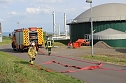 Feuerwehr&uuml;bung an der Biomethananlage in Bielen (Foto: oas)