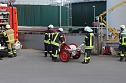Feuerwehr&uuml;bung an der Biomethananlage in Bielen (Foto: oas)