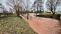 Hochwasser bei Sundhausen, Meldestufe 3 erreicht (Foto: Silvio Dietzel)
