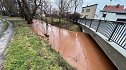 Hochwasser bei Sundhausen, Meldestufe 3 erreicht (Foto: Silvio Dietzel)