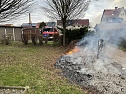 Heckenbrand in Heringen (Foto: S. Dietzel)