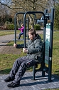 Auf dem Au&szlig;engel&auml;nde der Werkst&auml;tten gibt es jetzt einen Fitnessparcours (Foto: Andreas Zaake, Nordth&uuml;ringer Werkst&auml;tten)