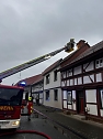 Brand in Neustadt (Foto: Feuerwehr Harztor) Brand in Neustadt (Foto: Feuerwehr Harztor)