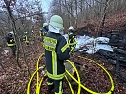Feuerwehreinsatz auf dem alten Campingplatz bei Hainrode (Foto: S. Dietzel)