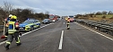 Autobahnunfall heute Vormittag (Foto: Feuerwehr Heringen/Silvio Dietzel)