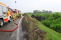 Verungl&uuml;ckter Bananentransport an der A38 (Foto: S. Dietzel)