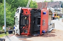 Unfall mit Feuerwehrauto (Foto: S.Dietzel) Unfall mit Feuerwehrauto (Foto: S.Dietzel)