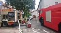 Feuerwehreinsatz in der Predigerstra&szlig;e in Nordhausen (Foto: agl)