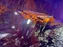 Unfall-Lkw musste geborgen werden (Foto: S. Dietzel) Unfall-Lkw musste geborgen werden (Foto: S. Dietzel)
