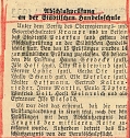 General-Anzeiger 12. M&auml;rz 1937 (Foto: Archiv Schule)