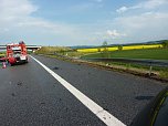Unfall auf der Autobahn (Foto: Berufsfeuerwehr)