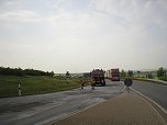 Crash an der Abfahrt (Foto: Berufsfeuerwehr) Crash an der Abfahrt (Foto: Berufsfeuerwehr)