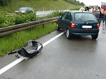 Crash auf der Autobahn (Foto: nnz)