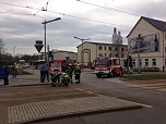 Unfall am Kreisel (Foto: V. Franke)