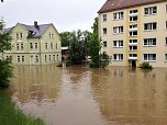 Hochwasser in Berga/Elster (Foto: Ingo Nie&szlig;en)