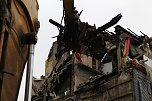 Abriss einer Brandruine (Foto: nnz)