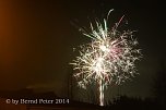 Feuerwerk &uuml;ber Sollstedt (Foto: Bernd Peter)