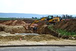 Erdarbeiten f&uuml;r neue Gro&szlig;b&auml;ckerei (Foto: Bernd Peter)