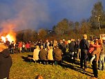 Osterfeuer in Nordhausen Nord (Foto: Karin Lehmann und Peter Blei)
