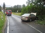 Unfall zwischen Mackenrode und Limlingerode (Foto: Feuerwehr)