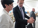 Christine Lieberknecht auf Tour bei Norsystec (Foto: nnz)