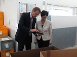 Christine Lieberknecht auf Tour bei Norsystec (Foto: nnz)