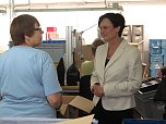 Christine Lieberknecht auf Tour bei Norsystec (Foto: nnz)