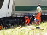 Bergung in der Auffahrt (Foto: nnz)
