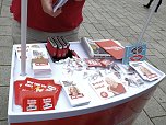Wahlkampfendspurt bei den Linken (Foto: Karin Lehmann, Peter Blei)